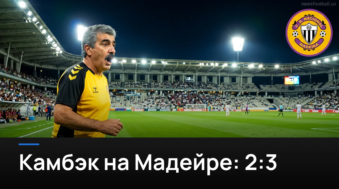 Насьональ Мадейра 2:3 Эштрела Амадора — гости переворачивают матч на Мадейре