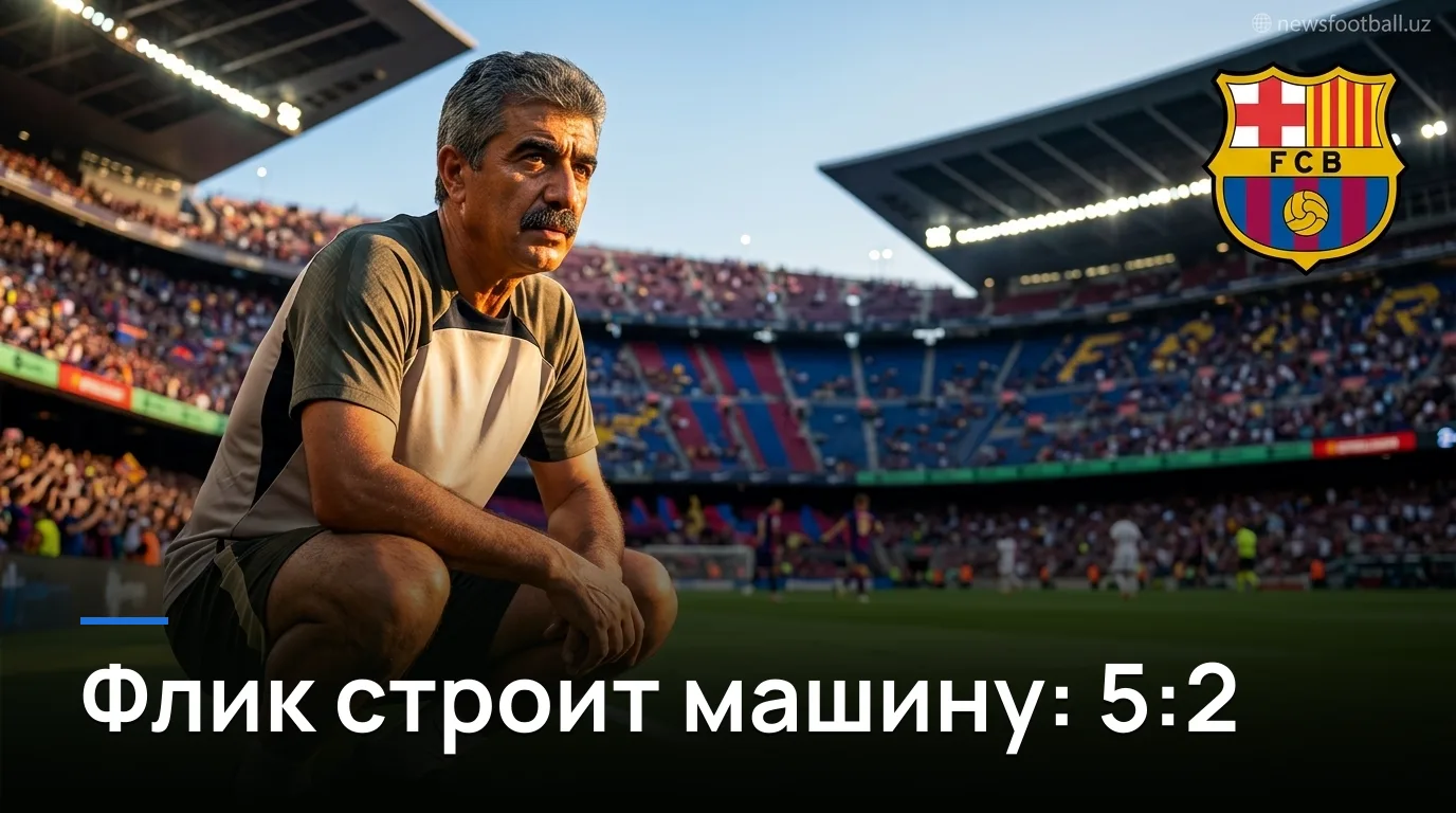 Барселона — Райо Вальекано 5:2: Родри разобрал центр поля, Флик получил то, что хотел